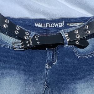 Vintage Black And Silver Belt Grunge